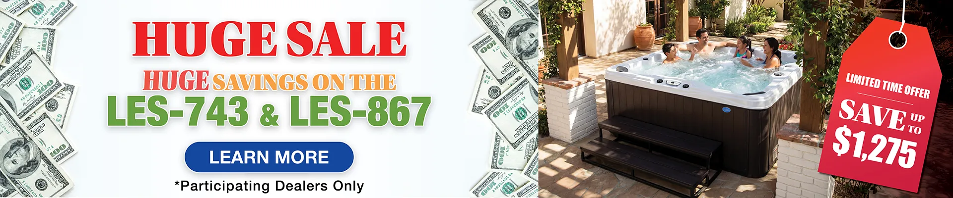 Calspas hot tub being used in a family setting - Anchorage